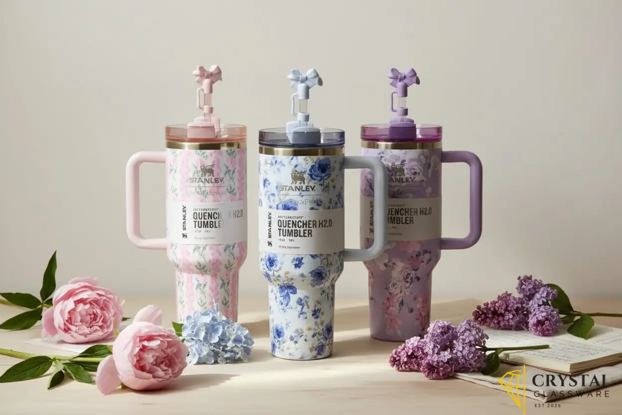 40oz Stanley Tumbler Cup - 1200ml Floral Loveshack Stainless